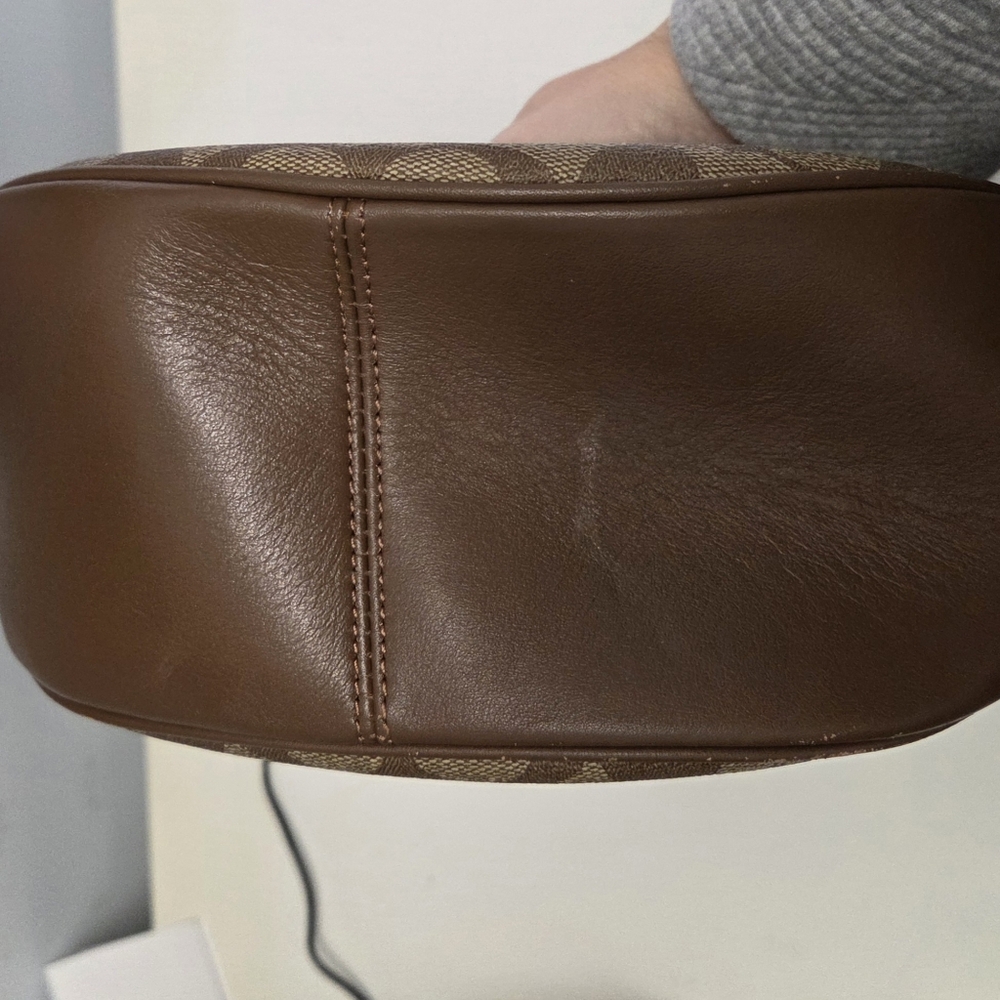 COACH Pace Shoulder Bag In Signature Canvas CT643 Brown/Tan - Picture 8 of 15